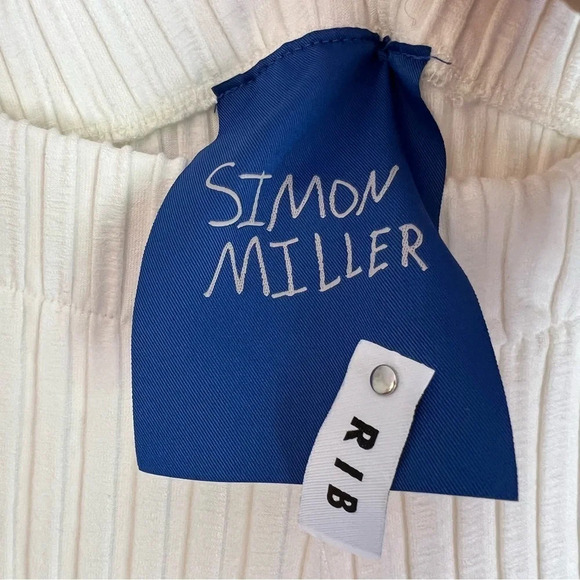 Simon Miller Rib Alder Wide Leg Crop Pant Macadamia XS NWT Minimalist Neutral - Picture 5 of 7